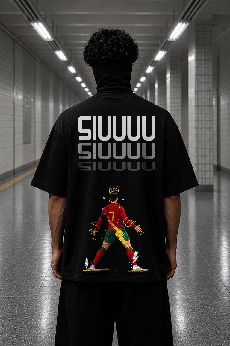 Siuuu Men Oversized T-shirt - Image 4