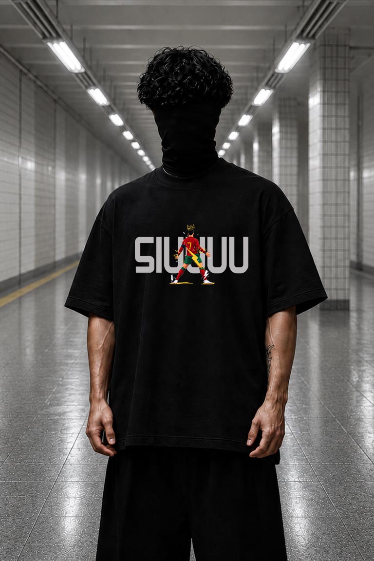 Siuuu Men Oversized T-shirt - Image 2