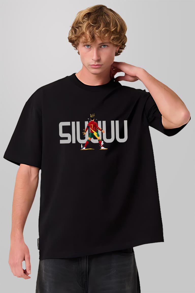 Siuuu Men Oversized T-shirt - Image 5