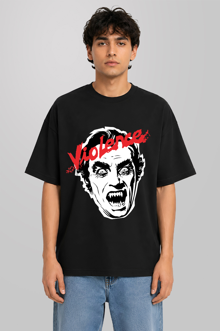 Violence Men Oversized T-shirt
