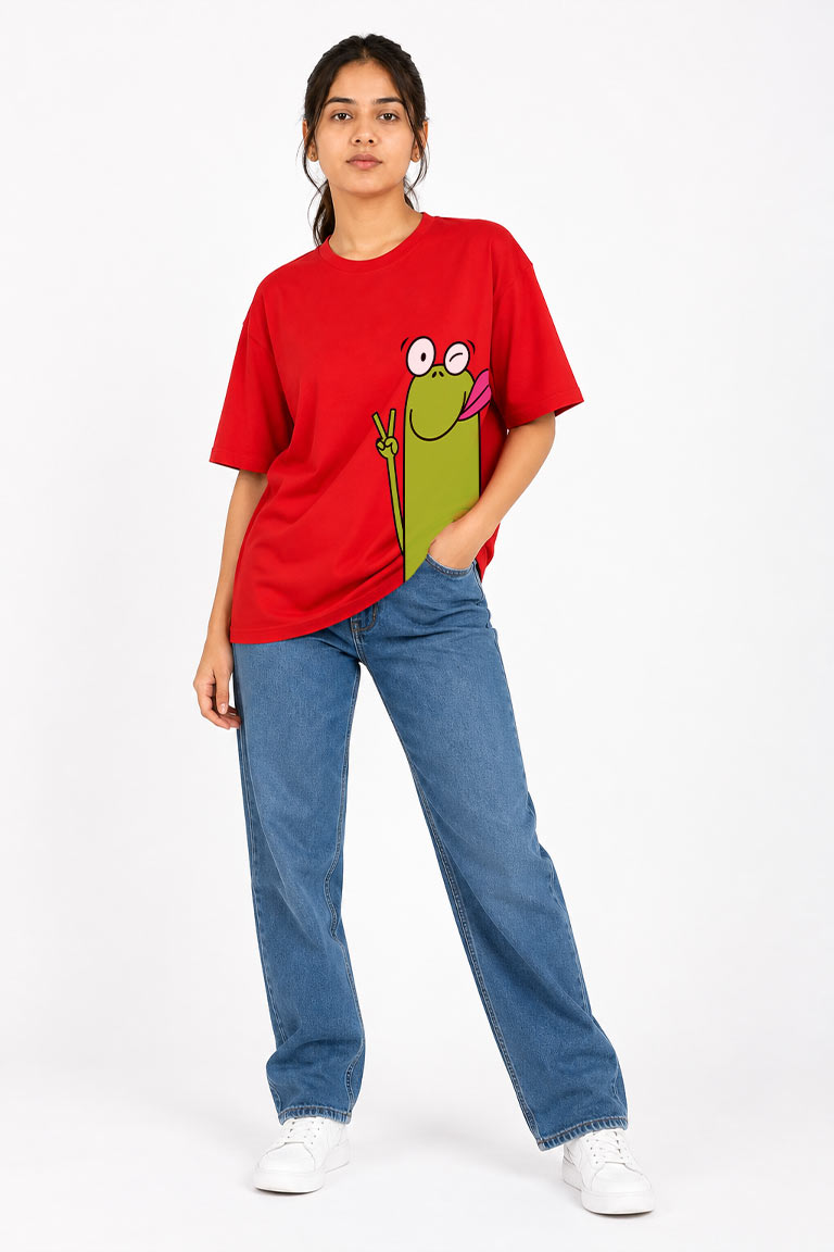 Frogy Women Oversized T-shirt - Image 2